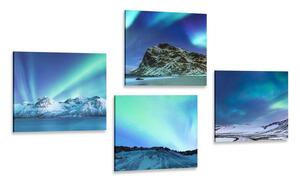 Set slika ljepota polarne svjetlosti
