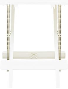 VidaXL Sklopivi vrtni stol bijeli 45 x 43 x 50 cm plastični
