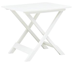 VidaXL Sklopivi vrtni stol bijeli 79 x 72 x 70 cm plastični