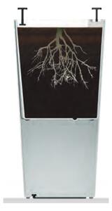 Mat sivo-smeđa tegla prikladna i za eksterijer Gardenico Elise, visina 46 cm