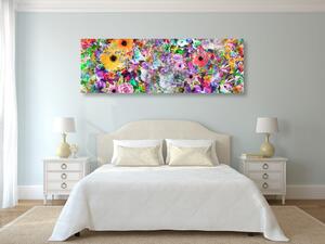 Slika cvijeće u dizajnu jarkih boja