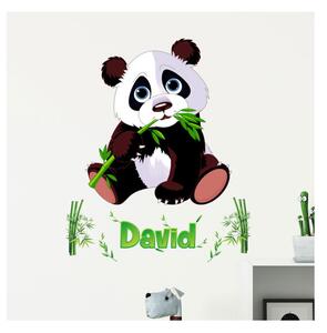 Set zidnih samoljepljivih naljepnica s pandom i slovima Ambiance Bamboo