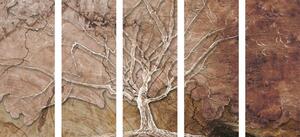 5-dijelna slika krošnja stabla