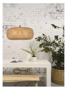 Smeđa viseća svjetiljka od bambusovog drveta Good&Mojo Palawan, ⌀ 60 cm