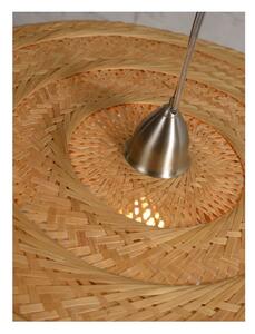 Smeđa viseća svjetiljka od bambusovog drveta Good&Mojo Palawan, ⌀ 60 cm