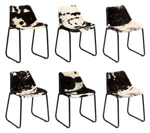 VidaXL Blagovaonske stolice od prave kozje kože 6 kom