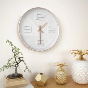 VidaXL Zidni sat s bakrenim izgledom 30 cm