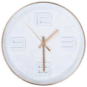 VidaXL Zidni sat s bakrenim izgledom 30 cm