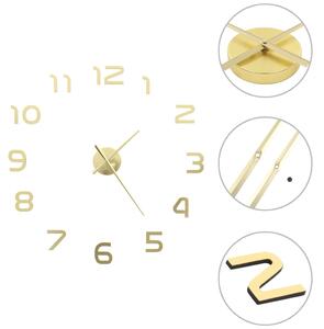 VidaXL 3D zidni sat moderni dizajn 100 cm XXL zlatni