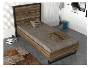 Krevet za jednu osobu u dekoru od oraha Ratto Lost, 90 x 190 cm