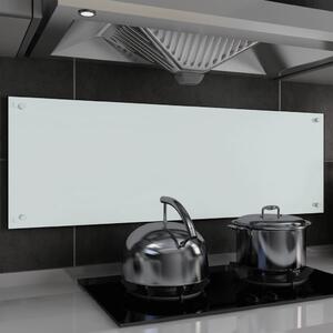 VidaXL Kuhinjska zaštita od prskanja bijela 120 x 40 cm kaljeno staklo