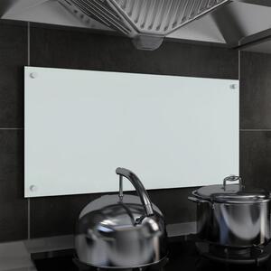 VidaXL Kuhinjska zaštita od prskanja bijela 80 x 40 cm kaljeno staklo