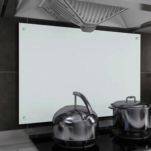 VidaXL Kuhinjska zaštita od prskanja bijela 90 x 60 cm kaljeno staklo
