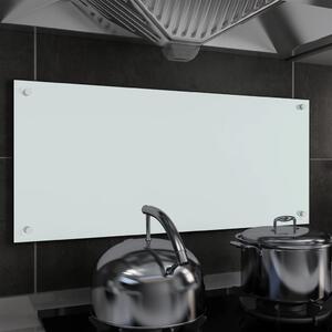VidaXL Kuhinjska zaštita od prskanja bijela 90 x 40 cm kaljeno staklo