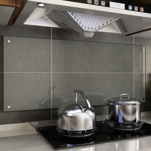 VidaXL Kuhinjska zaštita od prskanja prozirna 120x50 cm kaljeno staklo