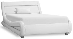 VidaXL Okvir za krevet od umjetne kože LED bijeli 100 x 200 cm