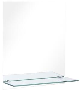 VidaXL Zidno ogledalo s policom 20 x 40 cm od kaljenog stakla