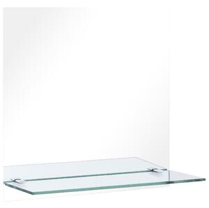 VidaXL Zidno ogledalo s policom 40 x 40 cm od kaljenog stakla
