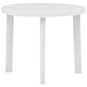 VidaXL Vrtni stol bijeli 89 cm plastični