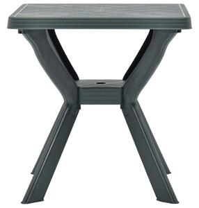VidaXL Bistro stol zeleni 70 x 70 x 72 cm plastični