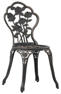 VidaXL Bistro stolice 2 kom brončane od lijevanog aluminija