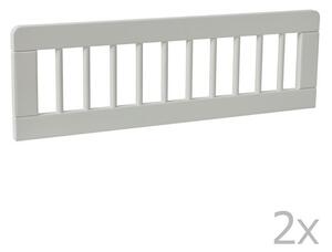 Set od 2 bijele pregrade za dječji krevetić Pinio Basic, 200 x 90 cm
