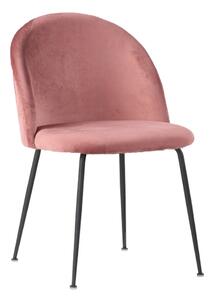Set od 2 ružičaste baršunaste blagovaonske stolice House Nordic Geneve