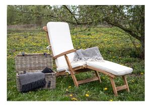 Bijeli pamučni jastuk za vanjske ležaljke House Nordic Arrecife