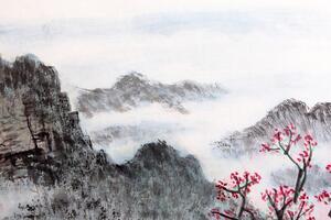 Slika tradicionalni kineski pejzaž