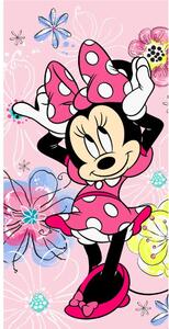 Ružičasti pamučan dječji ručnik 70x140 cm Minnie "Pink bow" – Jerry Fabrics