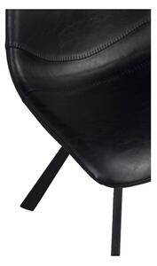 Crna blagovaonska stolica s crnim nogama Rowico Alpha