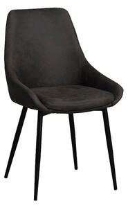 Tamnosmeđa tapecirana blagovaonska stolica Rowico Sierra