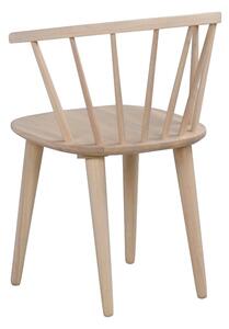 Svijetlo smeđa stolica za blagovanje od gumenog drveta Rowico Carmen