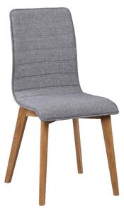 Siva blagovaonska stolica sa smeđim nogama Rowico Grace