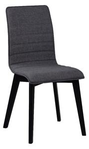 Tamnosiva blagovaonska stolica s crnim nogama Rowico Grace