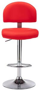 VidaXL Barski stolac od umjetne kože crveni