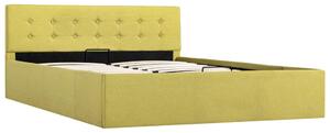 VidaXL Hidraulični okvir za krevet od tkanine limeta-žuti 140 x 200 cm