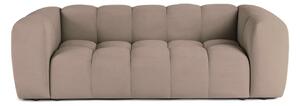Smeđe-siva baršunasta sofa 225 cm Cube – Bonami Selection