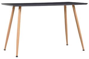 VidaXL Blagovaonski stol sivi i boja hrasta 120 x 60 x 74 cm MDF