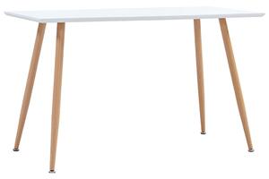 VidaXL Blagovaonski stol bijeli i boja hrasta 120 x 60 x 74 cm MDF