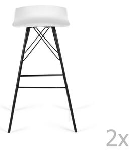 Set od 2 bijele barske stolice Tenzo Tori