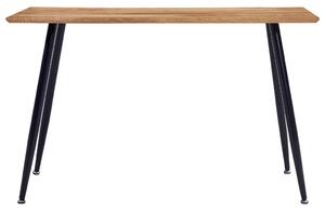 VidaXL Blagovaonski stol boja hrasta i crna 120 x 60 x 74 cm MDF