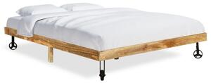 VidaXL Okvir za krevet od masivnog drva manga 140 x 200 cm