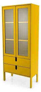 Žuta vitrina Tenzo Uno, širina 76 cm