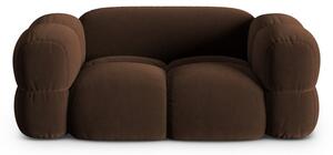 Tamno smeđa baršunasti sofa 180 cm Loretto – Cosmopolitan Design