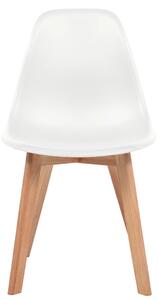 VidaXL Blagovaonske stolice od plastike 4 kom bijele