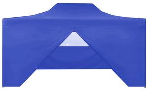 VidaXL Profesionalni sklopivi šator za zabave 3 x 4 m čelični plavi