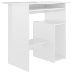 VidaXL Radni stol visoki sjaj bijeli 80 x 45 x 74 cm od iverice