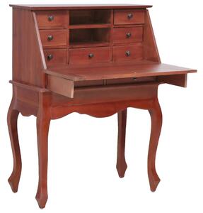 VidaXL 283841 Secretary Desk Brown 78x42x103 cm Solid Mahogany Wood