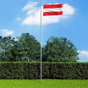 VidaXL Austrijska zastava 90 x 150 cm